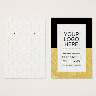 Gold Foil Colour Block die DisplayCard verdient Visitekaartje