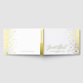 Gold Foil Confetti Stippen bruiloft Gastenboek (Volledig)