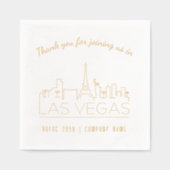 Gold Foil Custom Las Vegas Corporate Event Napkins (Recto)