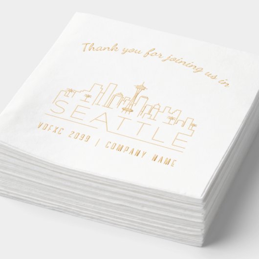 Gold Foil Custom Seattle Corporate Event Naples (Détail)