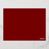 Gold Foil Deer Kerst Kaart (Achterkant)