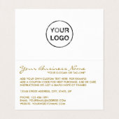 Gold Foil-effect Logo/Afbeelding Hartelijk dank Visitekaartjes (Binnenkant ongevouwen)