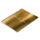 Gold Foil Elegant Modern Luxury Notitieboek (Linkerzijde)