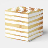 Gold Foil en Green Palm Leaf Beach Weddenschap Bedankdoosjes (Achterkant)