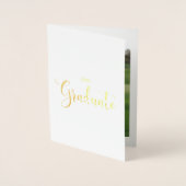 Gold Foil et Faire-part de graduation photo (Devant)