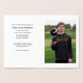 Gold Foil et Faire-part de graduation photo (Intérieur)