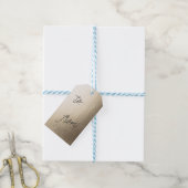 GOLD FOIL - étiquettes cadeaux (Avec de laficelle)