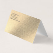 Gold Foil | Fashionable Lux Triangle Patroon Visitekaartjes (Achterkant)