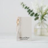 Gold Foil Fleck Earring Display Kaarten Visitekaartje (Staand voorkant)