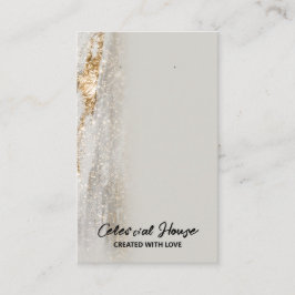 Gold Foil Fleck Earring Display Kaarten Visitekaartje