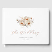 Gold Foil Floral Wedding Guest Book (Recto)
