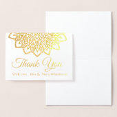 Gold Foil Flower Mandala Bedankt Folie Kaarten (Display)