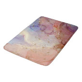 Gold Foil Flowers Dusky Pastel Abstract Badmat (Gekanteld)