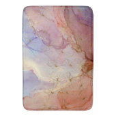 Gold Foil Flowers Dusky Pastel Abstract Badmat (Voorkant Verticaal)
