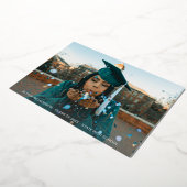 Gold Foil Foto Afstuderen aankondiging (Gedraaid)