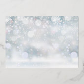 Gold Foil Fotokerstfeest aankondiging (Achterkant)