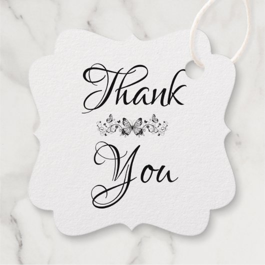 Gold Foil Gift Labels - Hartelijk dank (Achterkant)