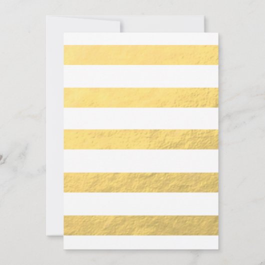 Gold Foil Glamor | Foto Opslaan Datum Kaart (Achterkant)