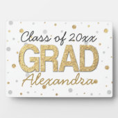 Gold Foil Glitter Confetti Gradution Party Custom Fotoplaat (voorkant)