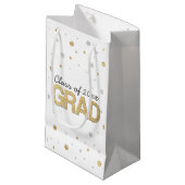 Gold Foil Glitter Confetti Gradution Party Custom Klein Cadeauzakje (Voorkant Gekanteld)