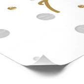 Gold Foil Glitter Confetti Gradution Party Custom Perfect Poster (Hoek)