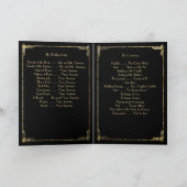 Gold Foil Great Gatsby Art Déco Programmes de mari (Intérieur)
