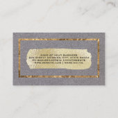 Gold Foil | Grens | Stof Visitekaartje (Achterkant)