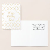 Gold Foil Happy Birthday Kaart (Display)
