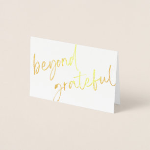 Gold Foil - Hartelijk dank - Kaart
