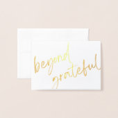 Gold Foil - Hartelijk dank - Kaart (Voorkant met envelop)