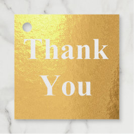 Gold Foil Hartelijk dank voor bruiloftsparen Naam  Bedankjes Labels