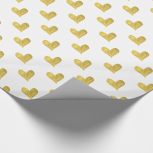 Gold Foil Heart Cadeaupapier