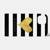 Gold Foil Heart Case-Mate iPhone Case (Achterkant (horizontaal))