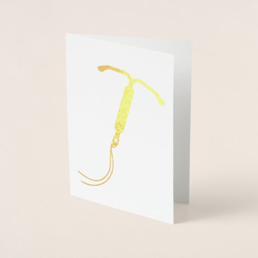 Gold Foil IUD grafische kaart (Voorkant)