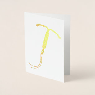 Gold Foil IUD Graphic Folie Kaarten