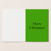 Gold Foil Joyeux Noël Wreath carte de voeux (Intérieur)