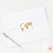 Gold Foil-kaart Vierkante Sticker (Envelop)