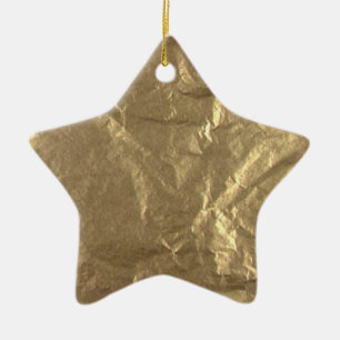 Gold Foil Keramisch Ornament
