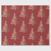 Gold Foil kerstinpakken Cadeaupapier (Vlak)