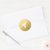 Gold Foil Kickboxing - Martial Arts Address Label (Envelop)