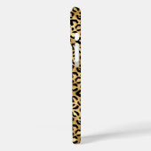 Gold Foil Leopard Print Monogrammed Case-Mate iPhone Case (Achterkant / Links)