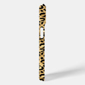 Gold Foil Leopard Print Monogrammed Case-Mate iPhone Case (Achterkant / Rechts)