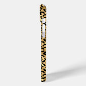 Gold Foil Leopard Print Monogrammed Case-Mate iPhone Case (Achterkant / Links)