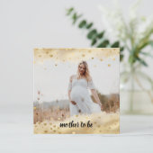 Gold Foil Lijst Mam Fotoaankondiging (Staand voorkant)