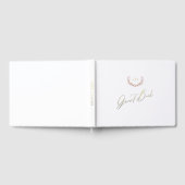 Gold Foil Livre d'invité Terracotta Monogram Maria (Complet)