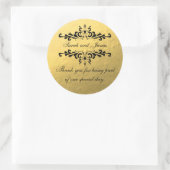 Gold Foil look mariage Favor Merci Étiquette (Sac)