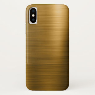 Gold Foil Luxury Metallic Pattern iPhone X Hoesje