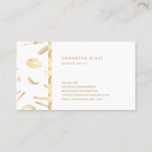 GOLD FOIL make-up artist wimpers lippen lippenstif Visitekaartje (Achterkant)