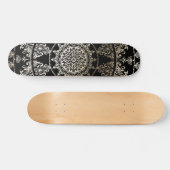 Gold Foil Mandala | Aangepaste kleur Skateboard (Horizontaal)