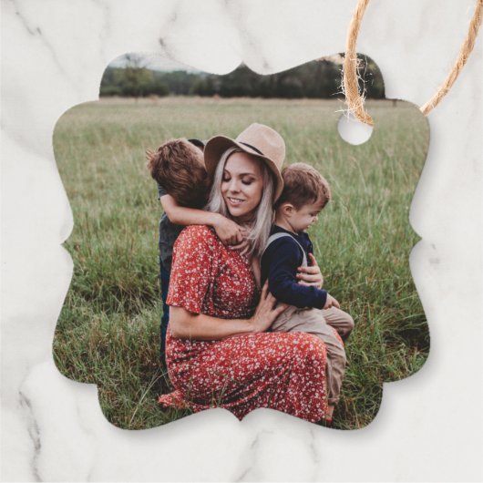 Gold Foil Merry kerstfeestdag cadeautjes Labels (Achterkant)